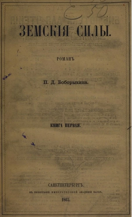 Земские силы. Роман. Книга 1