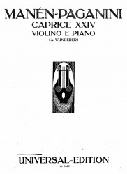 Universal-Edition, № 5025. Caprice XXIV violino e piano