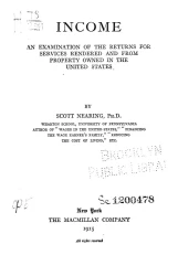Income. An examination of the returns for services rendered and from property owned in the United States