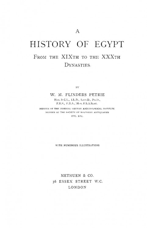 A history of Egypt. Volume 3. From the 19th to the 30th dynasties
