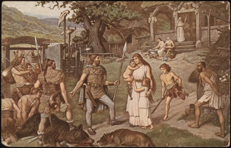 В усадьбе древнего германца. Открытое письмо