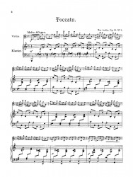 Toccata. Op. 15, № 1. Für Violine mit Klavierbegleitung
