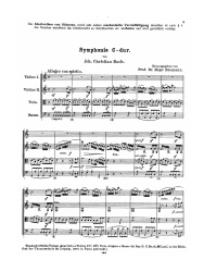 Symphonie C-dur für Streichquartett