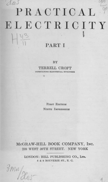 Practical electricity. Part 1