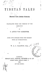 Trubner's Oriental Series. Tibetan tales