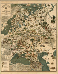 Иллюстрированная карта Европейской России 