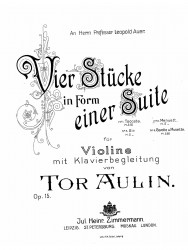 Menuett für Violine mit Klavierbegleitung. Op. 15. № 2