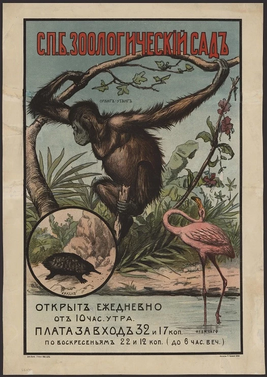 Санкт-Петербургский Зоологический сад. Открыт ежедневно от 10 часов утра