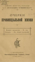 Очерки провинциальной жизни