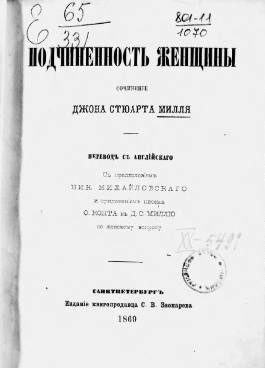 Подчиненность женщины