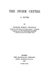 The storm centre. A novel