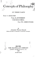 Concepts of philosophy in 3 parts