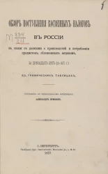 Обзор поступления косвенных налогов в России в связи с данными о производстве и потреблении предметов, обложенных акцизом, за двенадцать лет (по 1875 год) в графических таблицах