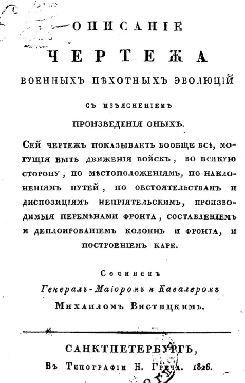 Чертеж военных пехотных эволюций