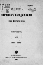 Ведомость справок о судимости за 1881 год. Книга 4. 16299-22691