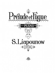 Prélude et Fugue pour piano. Op. 58
