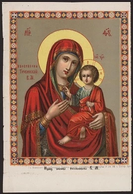 Изображение иконы Тихвинской Божией Матери. Вариант 2