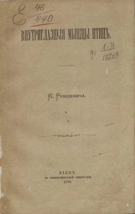 Внутриглазные мышцы птиц