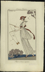 Costumes Parisiens, 1913, 104. Robe de linon imprimé