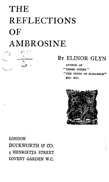 The reflections of Ambrosine