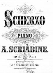 Scherzo pour piano. Op. 46