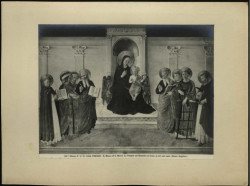 R. Museo di S. Marco. La Virgine col Bambino in trono, ai lati vari santi (Beato Angelico)