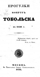 Прогулки вокруг Тобольска в 1830 году