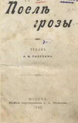 После грозы. Роман 