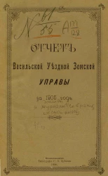 Отчет Васильской уездной земской управы за 1905 год