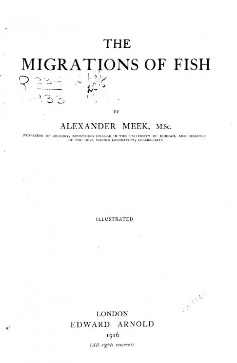 The migrations of fish