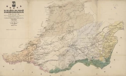 Карта Забайкальской области - путей сообщения, важнейших сообщений и переселенческих участков