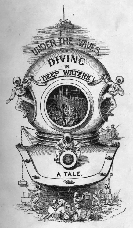 Under the waves or diving in deep waters. A tale